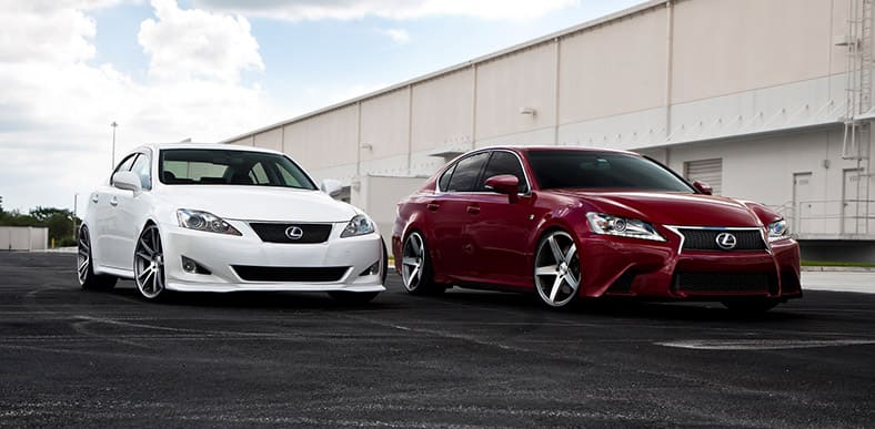 Lexus IS 250 & Lexus GS F Sport. Showing some double LOVE.